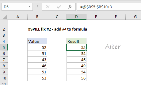 How To Fix The #SPILL! Error - Excel Formula | Exceljet